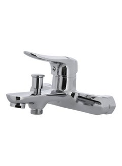 Buy Bath Shower Mixer and Waterfall Tub Filler with Handheld Silver in UAE
