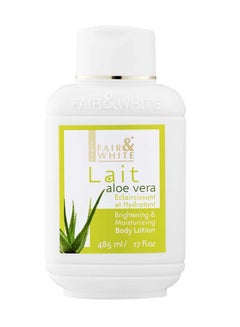 Buy Lait Aloe Vera Brightening And Moisturizing Body Lotion White 485ml in UAE