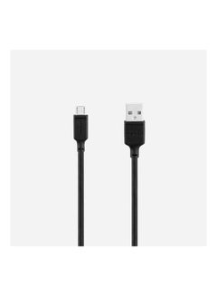 Buy USB to Micro charge/sync cable | 2.4A Black in Saudi Arabia