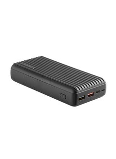 Buy 30000.0 mAh 30000 mAh High Capacity Power Bank With Power Delivery And Quick Charge Black in Saudi Arabia