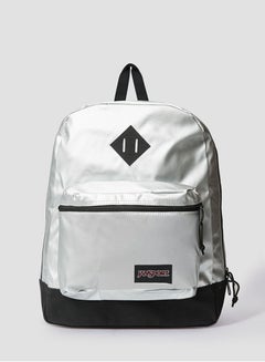 اشتري Super Fx Front Pocket Zip-Up Backpack Silver في مصر