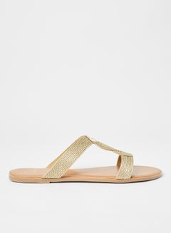 Buy Lansel Di Flat Sandals Gold in Egypt