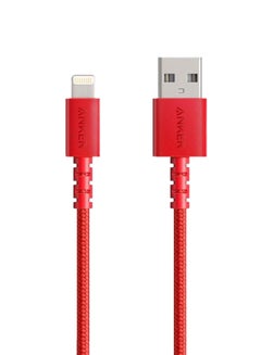 اشتري كابل باور لاين سيليكت+ بمنفذ USB مع موصل Lightning من USB-A إلى Lightning بطول 3 أقدام طراز A8012 أحمر في السعودية