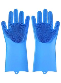 اشتري Magic Silicone Gloves Heat Resistant أزرق في مصر