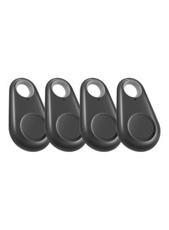 Buy 4-Pieces Mini Personal Smart Bluetooth Gps Tracker Kids Pet Dog Wallet keys Black in Saudi Arabia