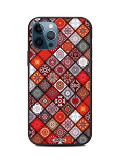 Buy Mandala Triangles Pattern Protective Case Cover For Apple iPhone 12 Pro Max Multicolour in UAE