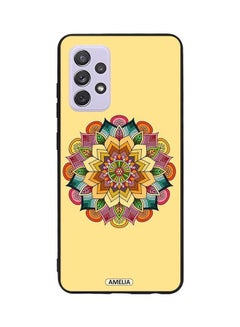 Buy Protective Case Cover For Samsung Galaxy A72 Round Mandala Pattern Multicolour in UAE