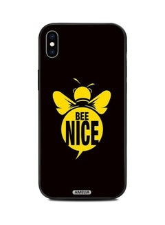 Buy Protective Case Cover For Apple iPhone XS Max Black/Yellow in UAE