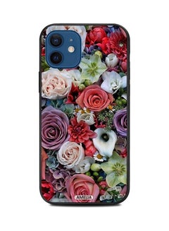 Buy Roses Protective Case Cover For Apple iPhone 12 Multicolour in UAE