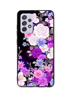 Buy Protective Case Cover For Samsung Galaxy A72 Pinky Flowers Multicolour in UAE