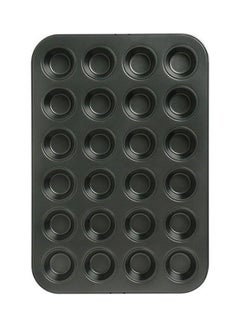 Buy 24 Cup Mini Muffin Mould Black 35x2x26cm in Saudi Arabia