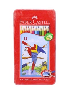 Buy Faber Castell Watercolour Pencils Set 12Piece 59131 in Saudi Arabia