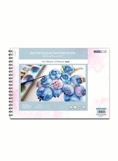 Buy Watercolour Painting Book 15 Sheets A4 200 gsm White in Saudi Arabia