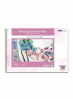 Buy Watercolour Painting Book 12 Sheets A3 300 gsm White in Saudi Arabia