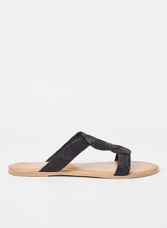 Buy Lansel Di Flat Sandals Black in Egypt
