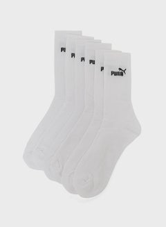 Buy 6 Pack Of Crew Socks White in UAE