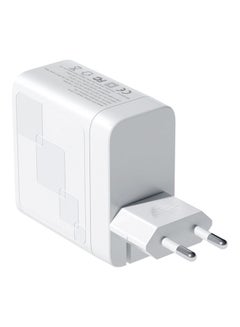 Buy 65W USB+PD 2-Port Fast Charger White in UAE