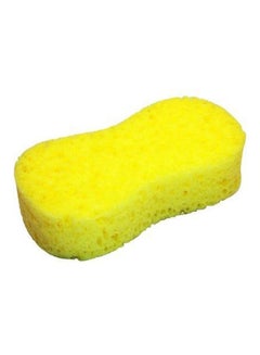 Buy Compressed Expanding Cleaning Wash Sponge For Home Yellow in Saudi Arabia