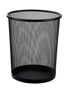 Buy Waste Basket Metal For Office Black in Egypt