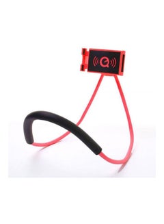 Buy Lazy Bracket Universal 360 Degrees Rotation Phone Selfie Holder Snake-Like Neck Mount Red in UAE