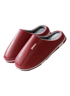 Buy Anti-Skid Bedroom Slippers Red in UAE