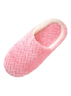 Buy Slip-On Cotton Indoor Slippers Pink in UAE