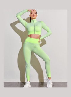 Buy 2-Piece Sportswear Set Green in UAE
