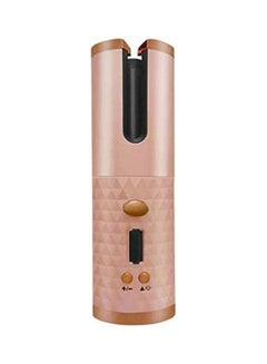 Buy Rechargeable Cordless Automatic Hair Curler Iron Rose Gold Rose Gold 55cm in Saudi Arabia