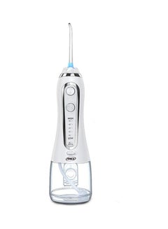 Buy Cordless Rechargeable Oral Water Flosser White/Silver in Saudi Arabia