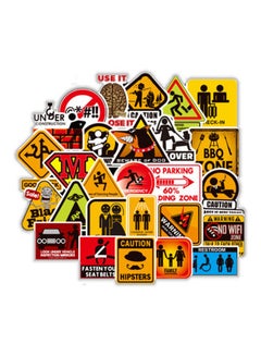 Buy 100-Piece Warning Signs Graffiti Stickers in Saudi Arabia