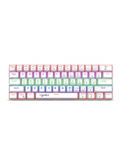 اشتري 61-Keys PBT Pudding Keycaps for Mechanical Keyboard أبيض في السعودية