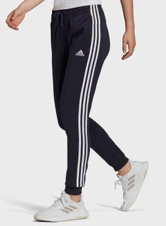 Buy Side Stripes Detail Mid-Rise Cuffed Sweatpants Legend Ink/White in Saudi Arabia