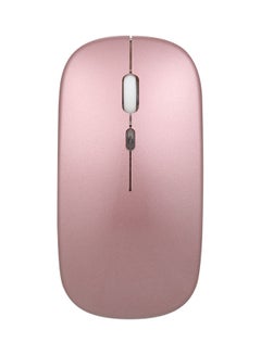 Buy Rechargeable Wireless Slim Mouse Pink in Saudi Arabia
