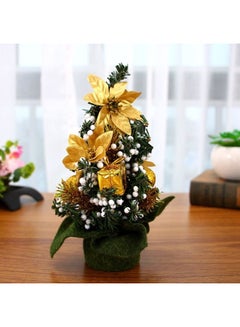 Buy Christmas Pine Tree With Ornaments Gold/Green/White in Saudi Arabia