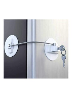 Buy Refrigerator Child Safety Lock With 2 Keys White in Saudi Arabia