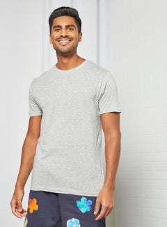 Buy Crew Neck T-Shirt Grey in UAE