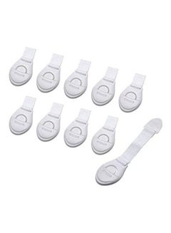 Buy 10-Piece Door Cabinet Cupboard Safety Lock White in UAE