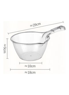 Buy Water Spoon with Long Handle Transparent Grey in Saudi Arabia