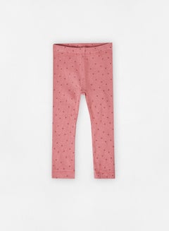 Buy Baby/Kids Polka Dot Printed Leggings Dusty Pink in Saudi Arabia