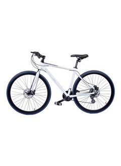 Buy Hybrid Bike 700c White/Black 133 x 19.5 x 73cm Size XL in UAE