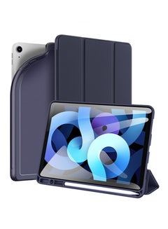 Buy Osom Series Case For Apple iPad Air 4 10.9-Inch With Pencil Holder And Auto Sleep Wake Blue in UAE