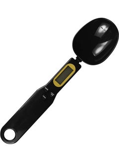 Buy Portable Electronic Food Spoon Scale Black/Yellow in Saudi Arabia
