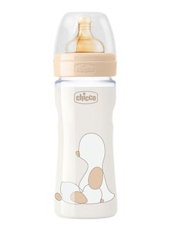 Buy Original Touch Feeding Bottle 250ml Adjustable Flow 2m+ Latex, Neutral in UAE