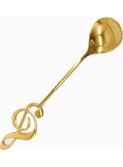 Buy Stainless Steel Musical Note Spoon Gold in Saudi Arabia