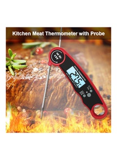 Buy Meat Digital  Thermometer Red/Black in Saudi Arabia