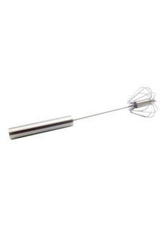Buy Semi-Automatic Egg Beater Stainless Steel Mixing Tool Milk Cream Butter Whisk Mixer Kitchen Tool Silver in Saudi Arabia