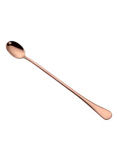 Buy Stainless Steel Long Handle Spoon Rose Gold in UAE
