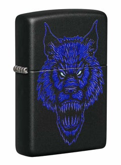 Buy 218 Werewolf Design Black Matte Windproof Lighter 2.25inch in UAE