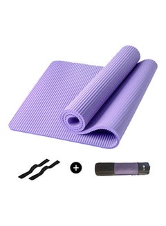 اشتري Non-Slip Yoga Mat With Carrying Strap And Storage Bag 185 x 61 x 10cm في الامارات