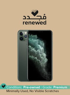 Buy Renewed - iPhone 11 Pro Max Dual SIM With Facetime Midnight Green 256GB 4G LTE in UAE